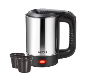 (lowest) MILTON Euroline Electric Travel Kettle With Handle, 1000 Watt Beverage Maker on Flipkart