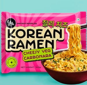 Yu Cheesy Veg Carbonara - Korean Ramen Noodles and many more available at discount (search noodles)