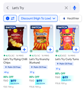 Let's Try products at upto 85% off on Instamart