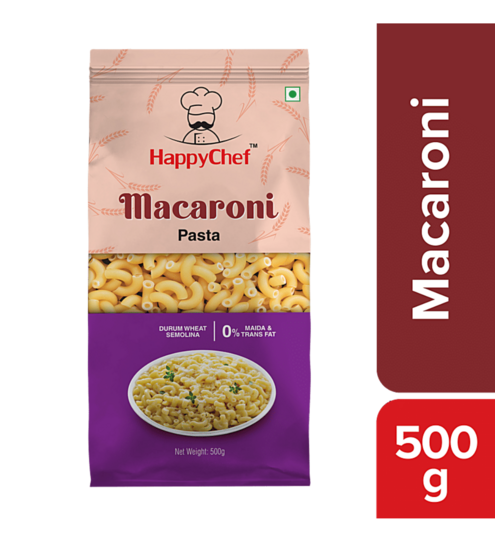 Happychef Macorani & Penne Rigate pasta 500gm