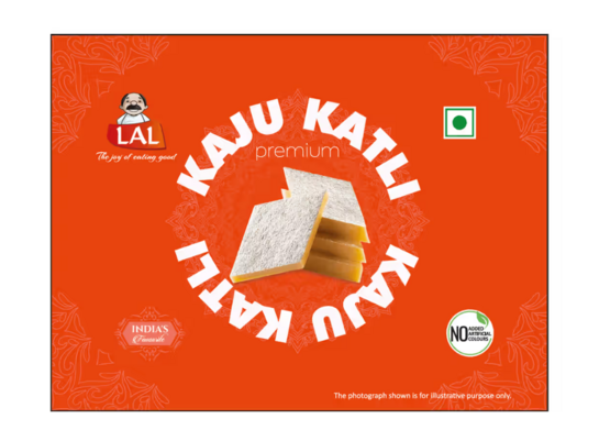 LAL Kaju Katli 200gm @75, Salted peanuts 140gm @14, Chicken Masala @25, Kyari Plant @85