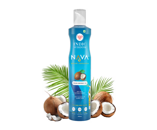 IndicWisdom Nava Spray Wood Pressed Virgin Coconut Oil (No Aerosol/CFCs/Preservatives)(Cold Pressed-Extracted On Wooden Churner) 250ml on Instamart