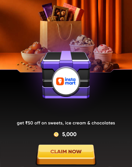 Cred - 50 off on sweets & chocolates (MOV 299)