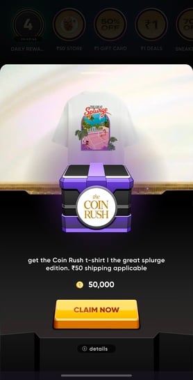 Click to enlarge CRED - Claim CRED merch Using coins