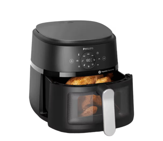 Click to enlarge (Price Drop) Philips Air Fryer NA231/00 With Touch Panel, 6.2 L Liter with Rapid Air Technology, 1700W(Black) on Instamart