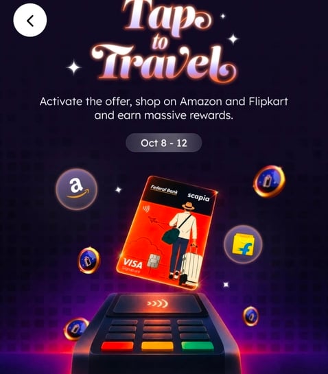 Scapia - Earn 10k extra rewards with 50k+ spends on Amazon/Flipkart
