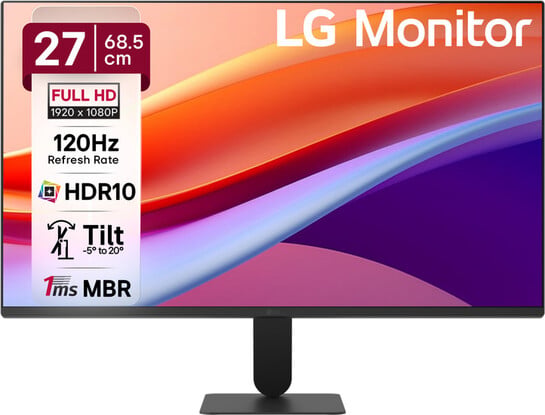 Click to enlarge LG 68.0 cm (27 inch) Full HD LED Backlit IPS Panel (1 ms, 120 Hz)