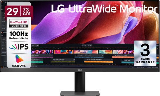 Click to enlarge LG UltraWide (29 inch) WFHD LED Backlit IPS Panel with HDR10 (5 ms, 100 Hz)