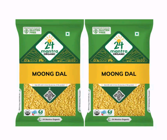 Blinkit: 24 Mantra Organic Moong Dal – 500g × 2 (Location Specific)