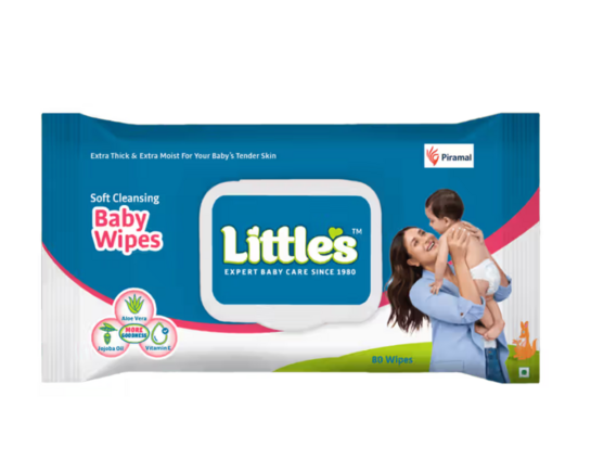 Instamart : Little's Soft Baby Skincare Wipes 5×80 Pieces