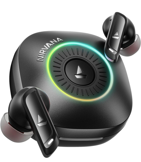 Click to enlarge boAt Nirvana Crown TWS Earbuds | 50dB ANC, Spatial Audio, Haptic Feedback, 6-Mic ENx