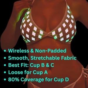 glow in dark lingere set
