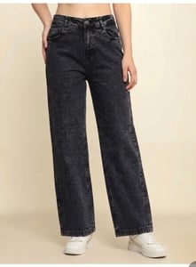 metronaut Women Wide Leg High Rise Black