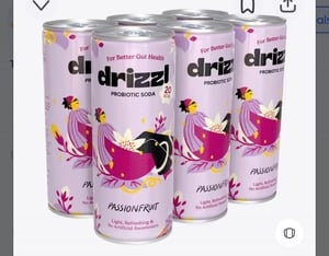 Passionfruit | Probiotic Soda | Supports Gut Health | Only 20 Calorie | Pack of 6