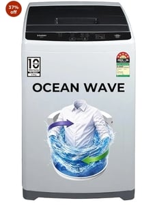 Haier 7 Kg 5 Star Fully Automatic Top Load Washing Machine with Oceanus Wave Drum