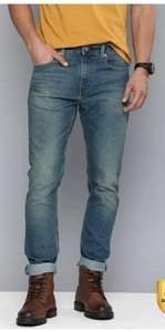 Click to enlarge Levi's 512 Men Tapered Fit Mid Rise Blue Jeans