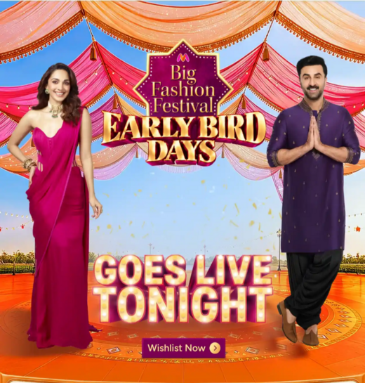 Myntra Big Fashion Festival Sale Early Bird Days Live Tonight 12am