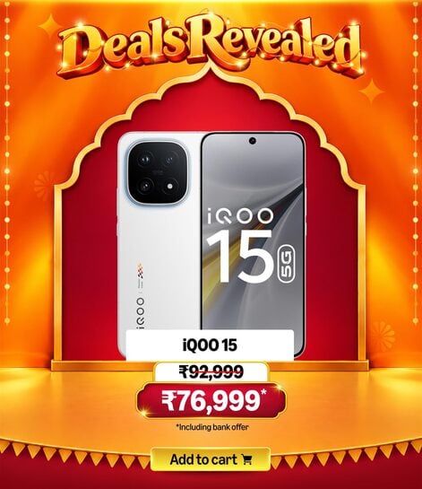 Click to enlarge (Upcoming) iQOO 15 (Legend 2026, 12 GB RAM, 256 GB Storage) |Fastest Snapdragon 8 Elite Gen 5 Processor* | Samsung 2K M14 Lead OLED