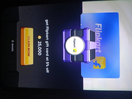 Flipkart 3k gv @5% coin rush