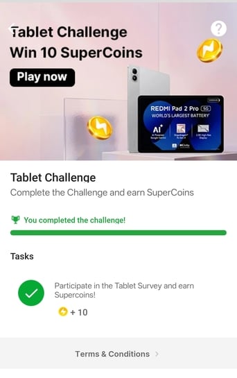 Flipkart new Supercoin Challenge - 10 Supercoins