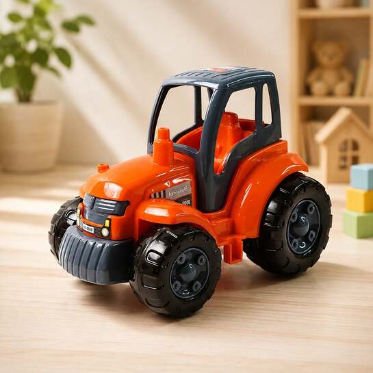 Friction Powered Tractor Toy – Durable Kids Farm Vehicle Play