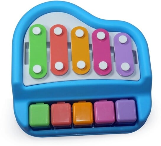 Click to enlarge Tector 2 in 1 Mini Xylophone and Piano Toy with Colorful Keys for...more