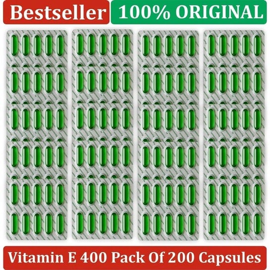 PHARMAZAIN Vitamin E Capsules | Daily Softgel Supplement for Skin...more