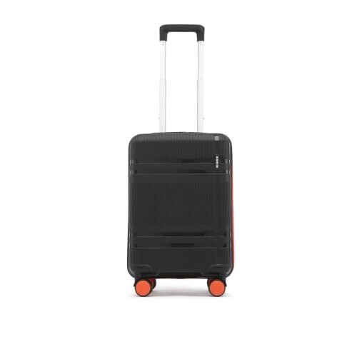 HRX Helium Cabin Size Haileys Black Polypropylene Hard Shell Suitcase
