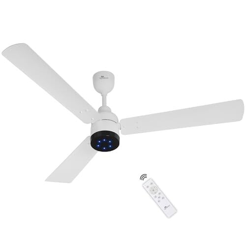 RR Signature BrightAir 1200mm BLDC Ceiling Fan with Remote Control | (Mirage White)