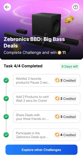 Click to enlarge Earn Supercoin : Zebronics Big bass