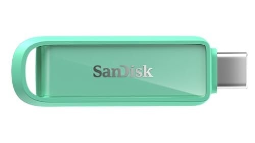 SanDisk Phone Drive with USB-C, 256GB, Upto 150 MB/s, Seafoam Green