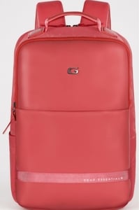 Click to enlarge Gear Elevate Faux Leather 20L Water Resistant Anti-Theft 4 Compartment Backpack/Laptop Bag/Office Bag With Raincover For Men/Women (Pink)