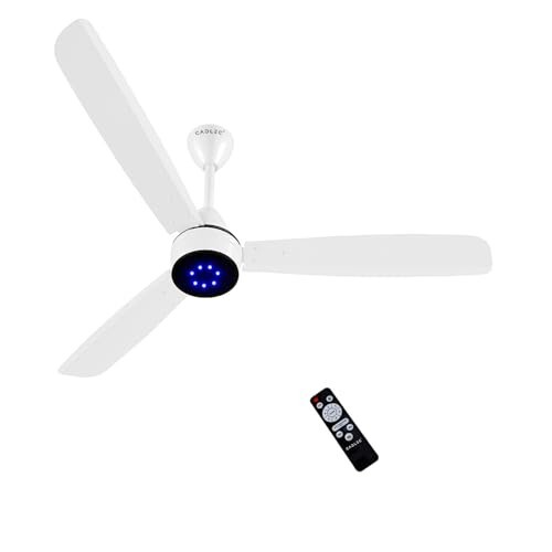 Click to enlarge CADLEC Grevity 1200mm/48 inch BLDC Ceiling Fan | BEE Star Rated Energy Efficient | Ultra High Speed Motor | Perfect for Home, Living Rooms & Bedrooms | 5-Year Warranty | White-Pack of 1