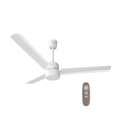 Havells REO BLDC 1200MM 5 Star Rated Ceiling Fan| Air Flow: 220 CMM| Speed: 350 RPM|Watt: 33W| Reverse Rotation Mode(Unnovate, Elegant White)