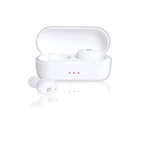 bl BOSTON LEVIN Levin Storm 5 Bluetooth Wireless Earbuds with Upto 30 Hour Total Playtime, Bluetooth V5.2, Ipx5 Water/Sweat Resistant, Immersive Sound Quality, Powerful Bass, 9Mm Drivers-White-in Ear