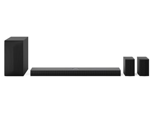 LG New Launch SQ75TR, 600W, 5.1.1Ch, Dolby Atmos, Center Up-Firing Speaker, AI Sound Pro, Wow Synergy, Wireless Subwoofer, Rear Speaker Inbuilt Receiver, QNED Matching Bracket Inside (2024 QNED TV)