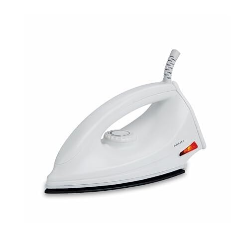 Bajaj DX-6 1000 Watts Dry Iron | Advance Soleplate And Anti-Bacterial German Coating Technology | Thermol Fuse Safety | Auto Shut-Off | Cool Touch Body | 2 Yr Warranty White