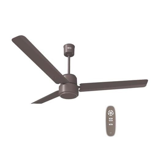 Havells REO BLDC 1200MM 5 Star Rated Ceiling Fan| Air Flow: 220 CMM| Speed: 350 RPM|Watt: 33W(Unnovate, Cocoa Brown)