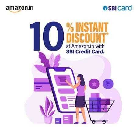 (min order error) Amazon×SBI Credit Cards- Flat Rs 50 discount on Min Rs 500 Order