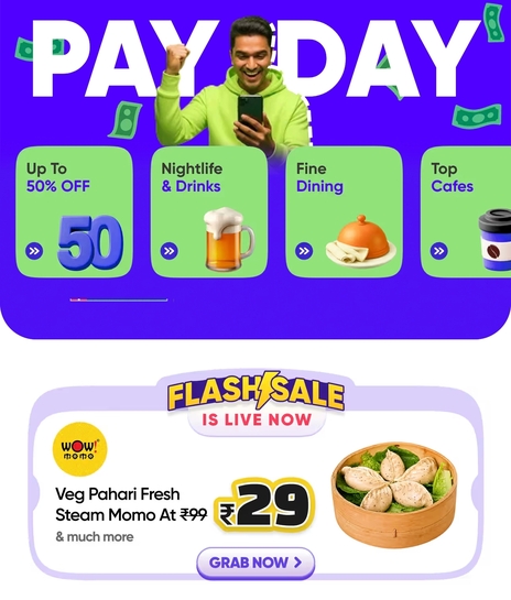 Swiggy × Cred Pay - Get flat rs 15 cash back on paying through saved visa cards