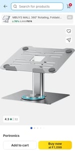 100% supercoin back on laptop stand