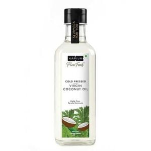 KAPIVA Virgin Cold-pressed Coconut Oil 250ml & 500ml variants | 100% Pure, Unrefined, Organic & Edible | For Cooking, Skin & Baby Care, Oil Pulling | Keto Friendly