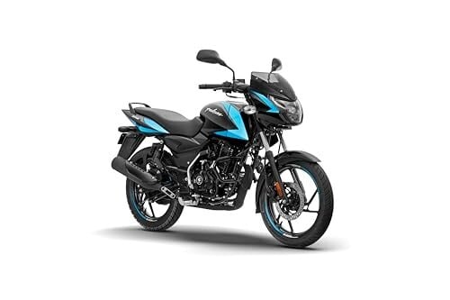 Click to enlarge Bajaj Pulsar 125 Neon Disc Bike Ebony Black Cyan Blue Booking for Ex-Showroom Price