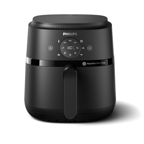 Airfryer 2000 Series 4.2L - 1500W Power, RapidAir Technology, Digital Touch Screen, 13 Cooking Options, 9 Preset Functions, Up to 90% Less Fat, Black (NA229/09)