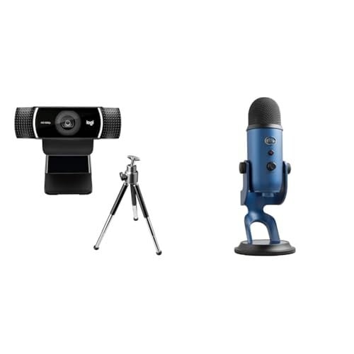 Logitech C922 Pro Stream Webcam, HD 1080p/30fps or HD 720p/60fps, Digital, Hyperfast Streaming, Ster