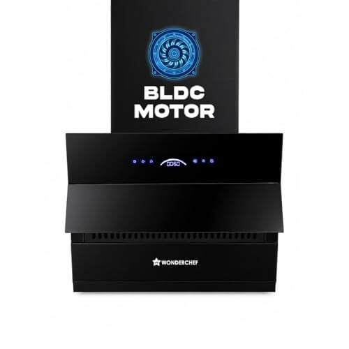 Wonderchef Ultra Slant 60cm Filterless Auto-clean Kitchen Chimney with Oil Collector, BLDC Motor, Suction 2000 m3/hr, Motion Sensor + Touch Control, 15-Yr Warranty on Motor & 5-Yr Comprehens...