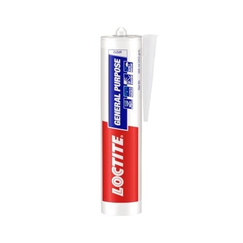 Click to enlarge Loctite General Purpose GP silicone sealant, Indoor and outdoor use, Clear, 260ml