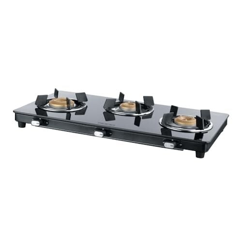 USHA Ebony Neo Slim 3 burner (EBNSL3RGC) [17% Coupon]