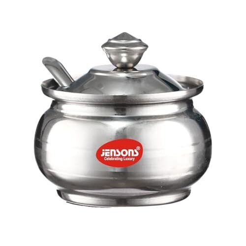JENSONS 250ml Stainless Steel Ghee Pot π₯ | With Lid & Spoon