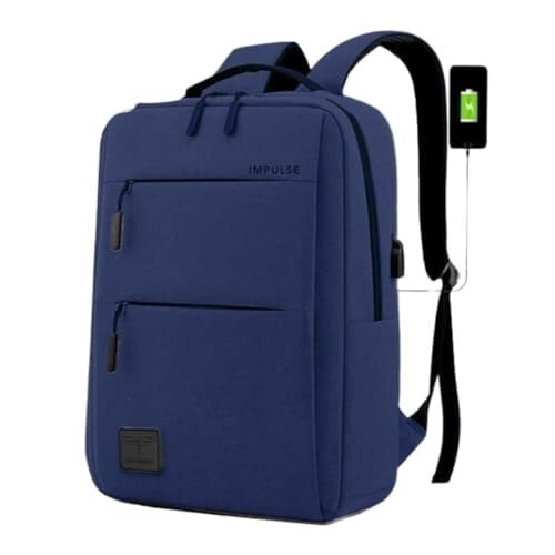 Click to enlarge Impulse Empower Premium 25L Laptop Backpack for Men & Women, 15.6 Inch Laptop Bag with Padded Compartment, Office Backpack with Luggage Strap, Chest Strap & Organizer Pockets, Black